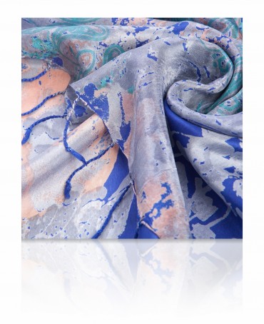 Палантин Женский S30-JEWEL.FLOWER/NAVY